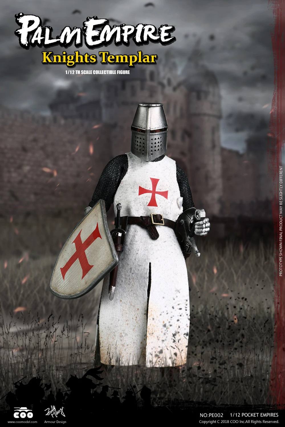 1/12 POCKET EMPIRES HOSPITALLER KNIGHT/TEMPLAR KNIGHT/ TEUTONIC KNIGHT PE001 PE002 PE003 Ancient knight figure Collection