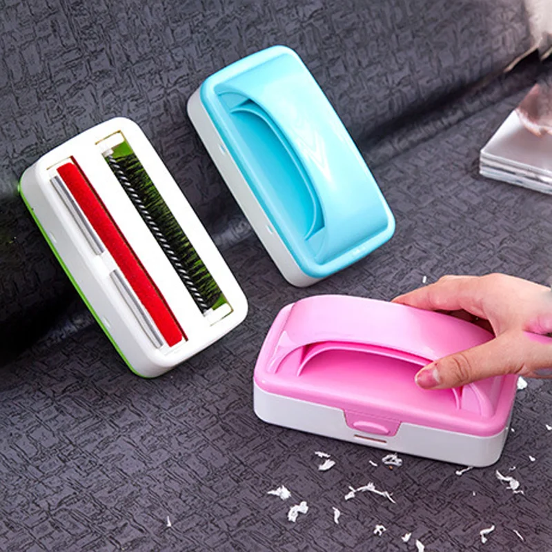 hot 1 Pcs Household Products Static Electricity Dusting Bed Brush Handle  Sofa Clothing Carpet Hair Scrap Plush Article 2017