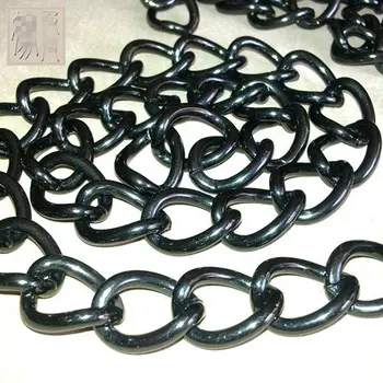 

8M 6MM Gunmetal Antique Black Metal Chains Plated Link Special Chain Jewelry Findings