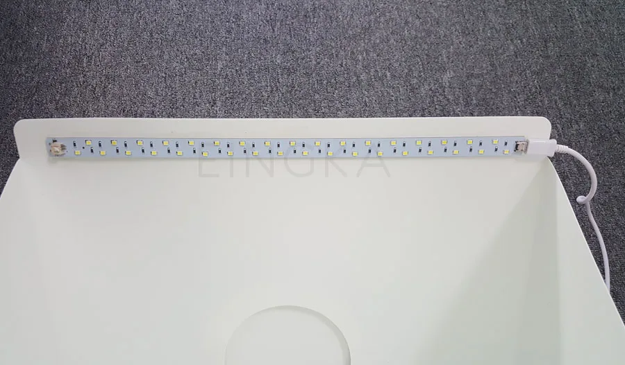 NEW Large (40x40x40cm) Folding Tabletop Studio Diffuse Soft Box with LED Light Black White Background Photo Studio Accessories