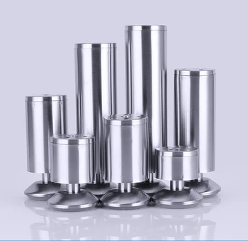

4pcs Height Adjustable Support Furniture Legs Stainless Steel Table Bed Sofa cabinet feet support hardware accessories