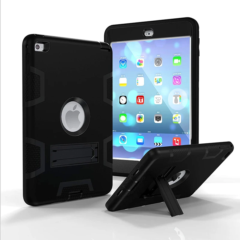 Shookproof Чехол для ipad mini 4 дети Безопасный Heavy Duty Силиконовый Футляр чехол-подставка