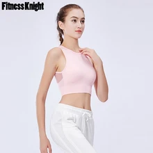 Спортивный топ Фитнес Famele спортивный прочный бюстгальтер бесшовные пуш-ап бюстгальтер для йоги, однотонное Сетчатое Спортивное нижнее Белье Бег Спорт Костюмы