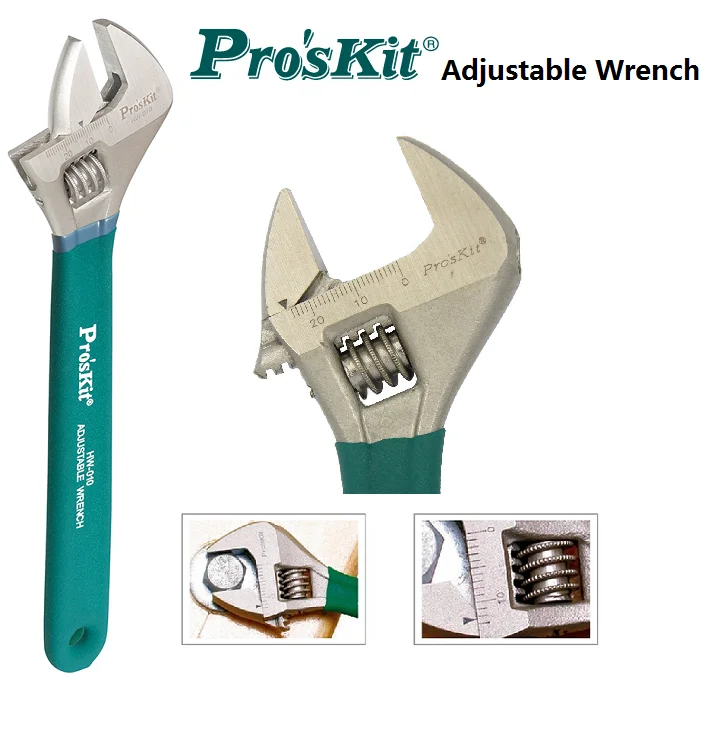 

Pro'sKit Multifunction Adjustable Spanner Anti-slip Precision Insulated titanium alloy Wrench Repair Tool