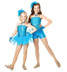 Платье для танцев спортивные костюмы синие женские балетные костюмы танцы платья сцены платье