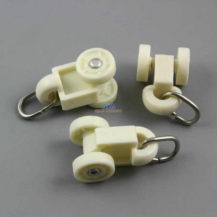 50 Pieces Curtain Track Roller Curtain Track Slide Gliders 19x35mm