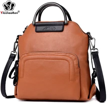 Fashion Backpack Female 2019 Famous Brand Leather Backpack Women Large Capacity Back pack Luxury Shoulder Bag for Women Mochila