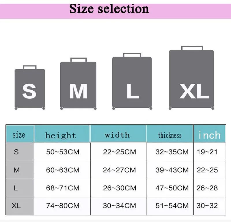 Плотный Эластичный Защитный чехол для путешествий, сплошной цвет, пылезащитный чехол для багажа, 9 цветов на выбор, Чехол для багажа, аксессуары для путешествий