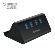 ORICO 5Gbps High Speed Mini 4 ports USB 3.0 / 2.0 HUB for Desktop Laptop with Stand Holder for Phone Tablet PC – Black / White