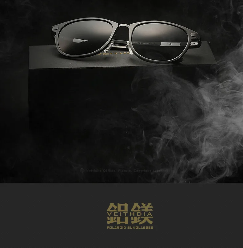 VEITHDIA унисекс Ретро алюминиевые магниевые солнцезащитные очки поляризованные линзы винтажные очки Аксессуары Солнцезащитные очки Oculos de sol 6680