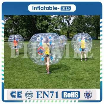 

Free Shipping 10PCS(5 Blue+5 Red )1.5m Best Quality Wearable Inflatable Bumper Balls For Sale Inflatable Bumper Ball For Soccer