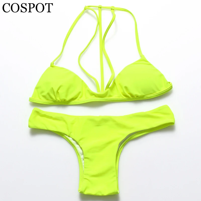 COSPOT Micro Bikini 2019 sólida mujer traje de baño trajes de baño