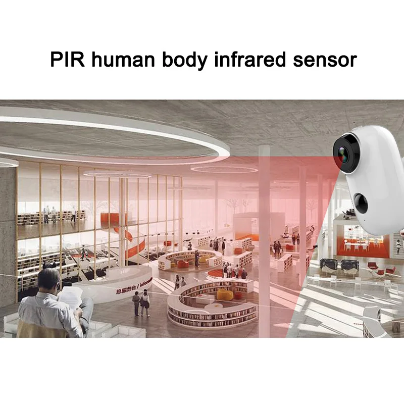 

130 Degree 720P Wifi Surveillance Camera PIR Motion Sensor IR Camera for Home Office Security VM-Dropshipping