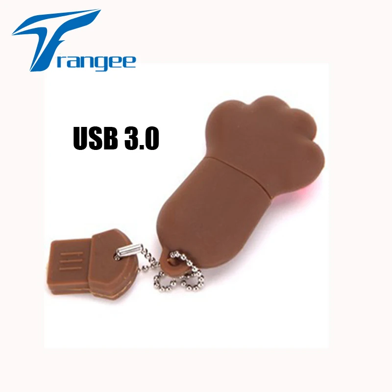 Trangee флеш-накопитель USB 3,0 мультфильм кошка лапа флешки Супер-скорость 64 ГБ 32 ГБ 16 ГБ usb-носитель палка Флешка в подарок