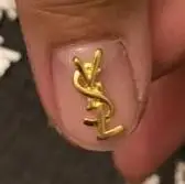 30 шт. украшения для ногтей - Цвет: YSL 10mm gold