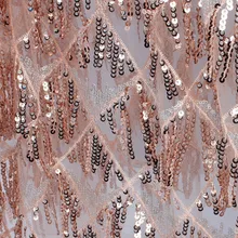 1 ярд мигание розовое золото бордовый Вышивка блесток тканевая кисточка для свадебной вечеринки платье ткань Декор 5" в ширину