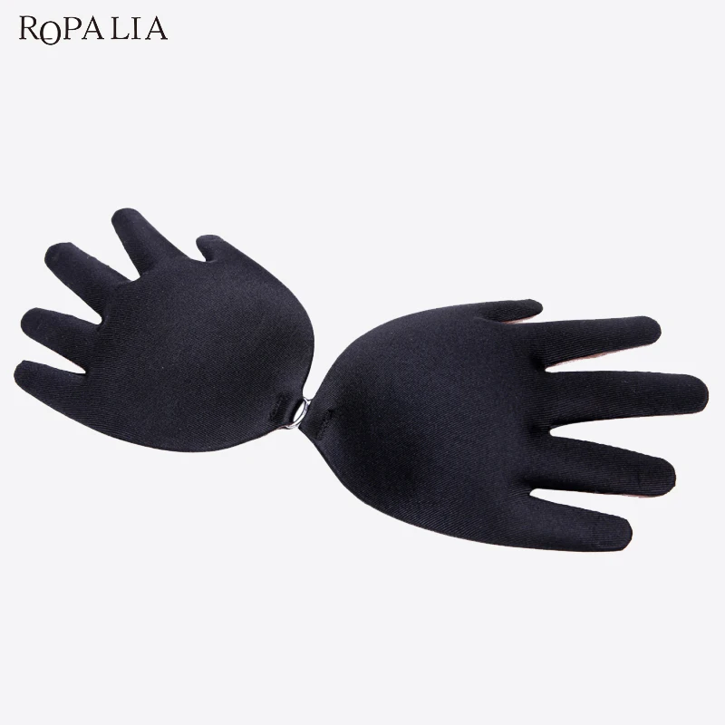 

ROPALIA Bergamot Invisible Bra Gathered Silicone Chest Stickers Bridal Nipples Strapless Underwear Soutien gorge fast shipping