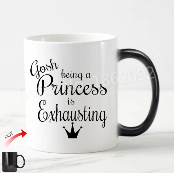 Забавная кофейная кружка Gogh Being A Princess Is exumsting чайная чашка шутка Юмористические