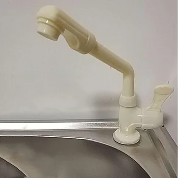 

G1/2 Plastic Sink Faucet PP Single Cold Sink Faucet Single Hole Kitchen Faucet