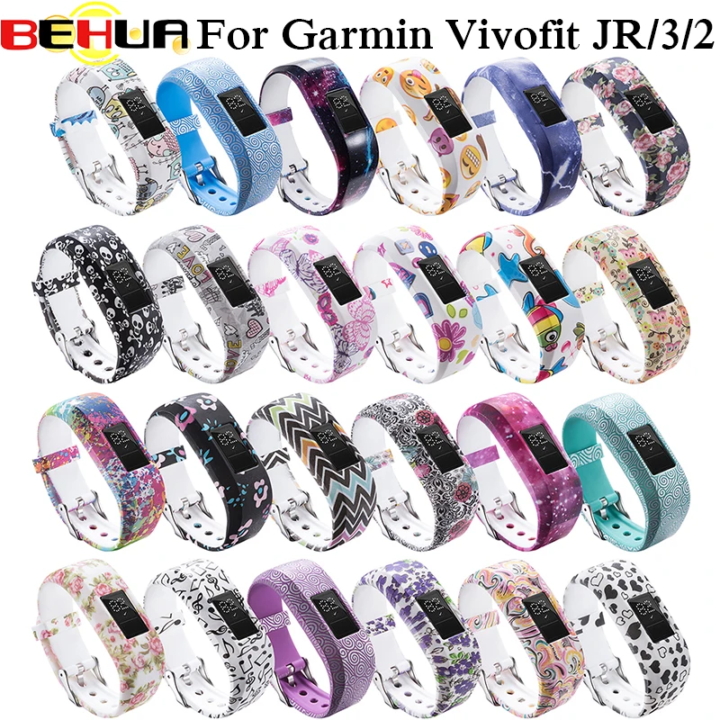 24 цвета мягкий браслет на запястье ремешок для Garmin Vivofit JR JR2 Vivofit3 3 трекер