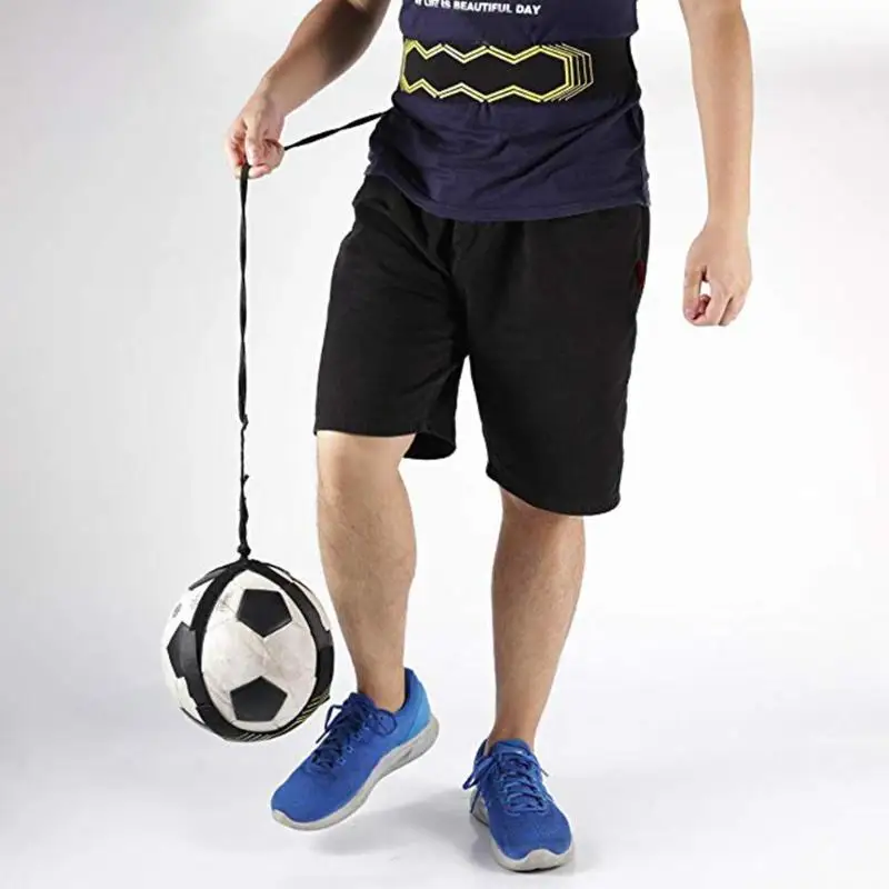 

Adjustable Football Kick Soccer Ball Juggle Bags Children Auxiliary Circling Belt Kids Football Training Equipment Kick