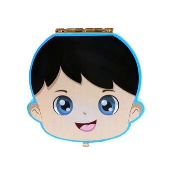 

Baby Tooth Keepsake Storage Box Milk Teeth Save Organizer Case Container Wood Tooth Box Baby Kids Tooth Boxs Storage Boxs