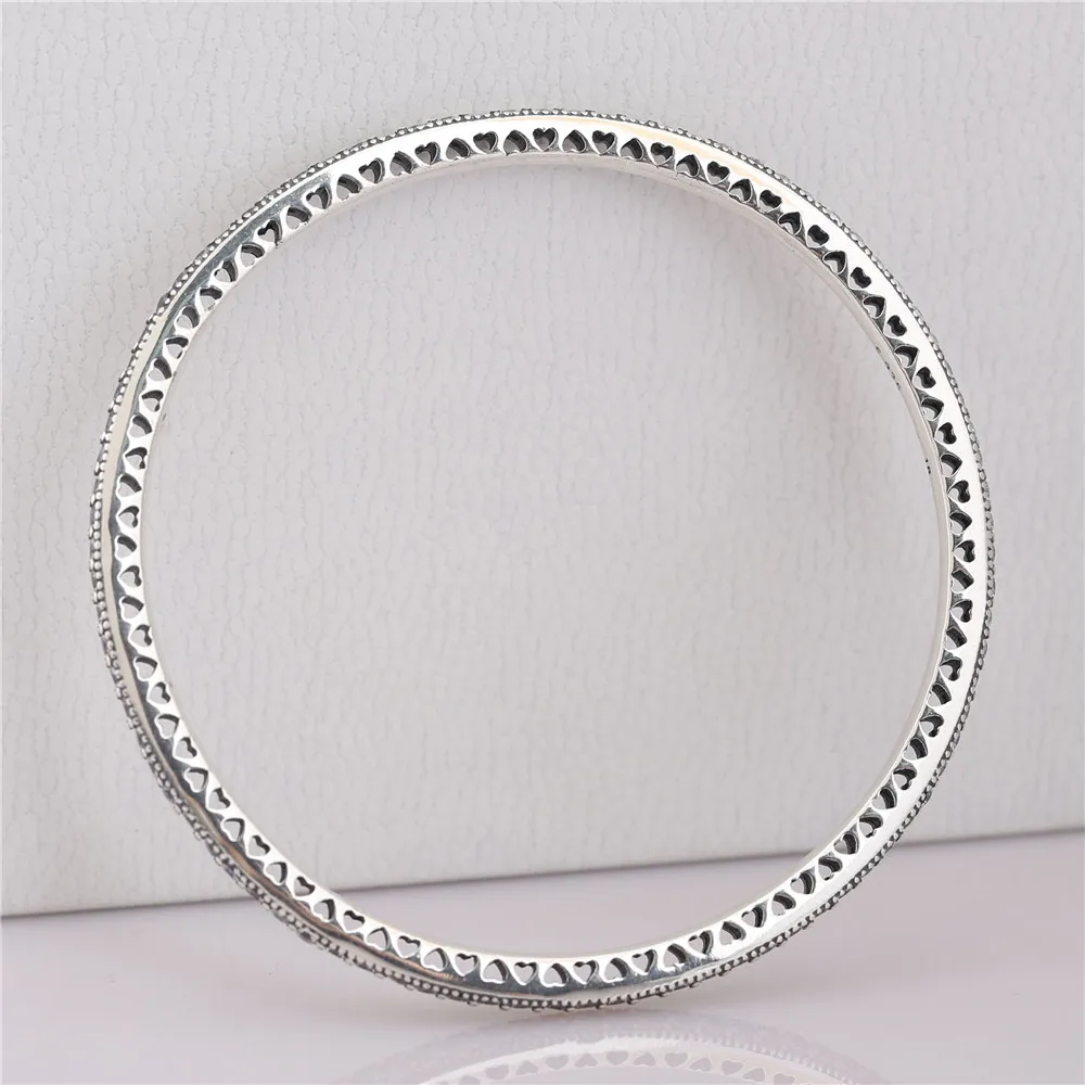 Аутентичные стерлингового серебра 925 мерцающие вечные браслеты браслет прозрачный CZ европейские украшения