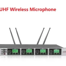 4x50 каналов draadloos microfoon PLL UHF беспроводной караоке микрофон Система BOLYMIC