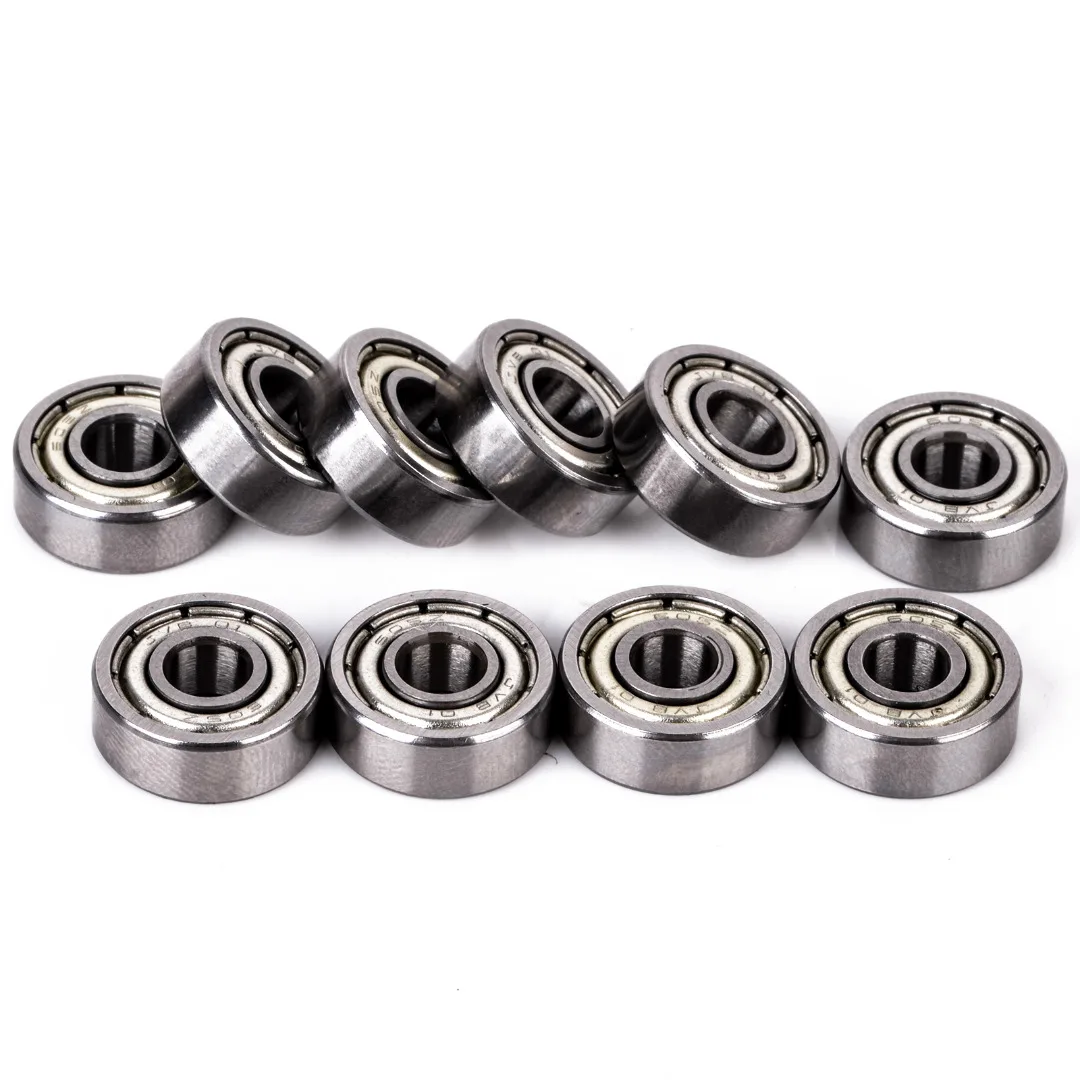10pcs 605-ZZ Small Deep Groove Bearing Mayitr Metal Shielded Miniature Radial Ball Bearings 5x14x5mm For RC Cars Trucks