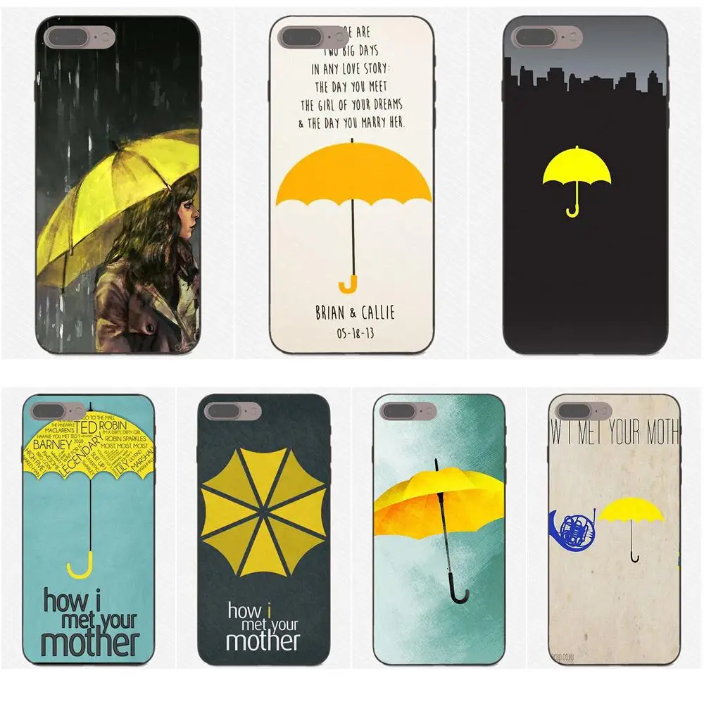

Yellow Umbrella How I Met Your Mother Picture Phone Case For Apple iPhone 4 4S 5 5S SE 6 6S 7 8 Plus X XS Max XR