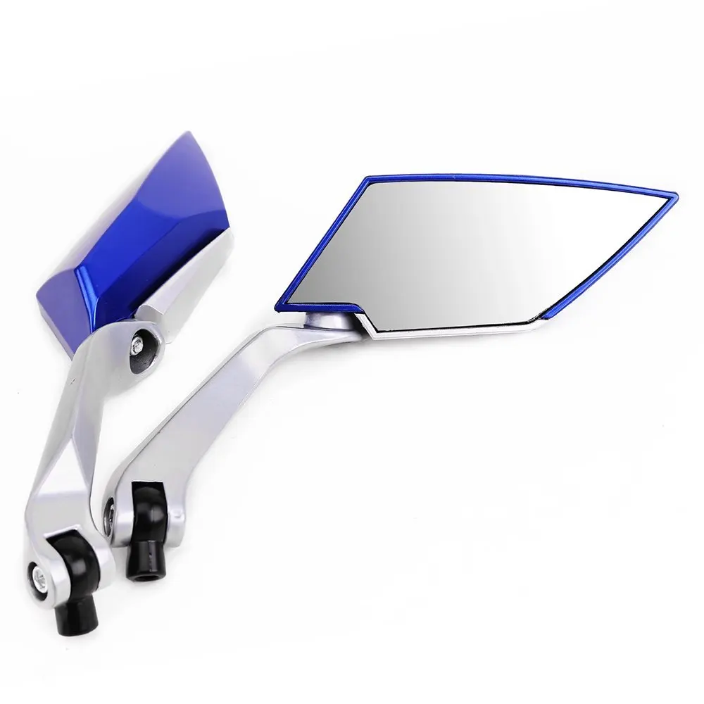 Пара зеркал заднего вида для мотоцикла скутер протекторный винт 8 мм 10 мм M8 M10 синий цвет