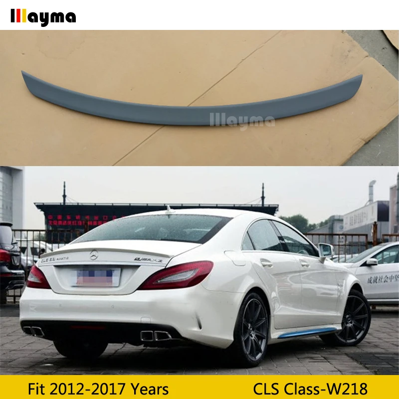 

AMG Style PU Matte grayness rear trunk spoiler For Benz CLS250 CLS350 CLS63 AMG W218 2012-2017 year Car rear wing spoiler