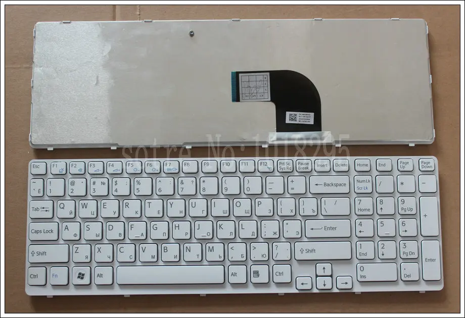 Русская клавиатура для ноутбука sony Vaio SVE1513JCXW SVE1512H1E SVE1512J6EB SVE1513M1E/W SVE151E11M SVE1511Q1EB Witte RU