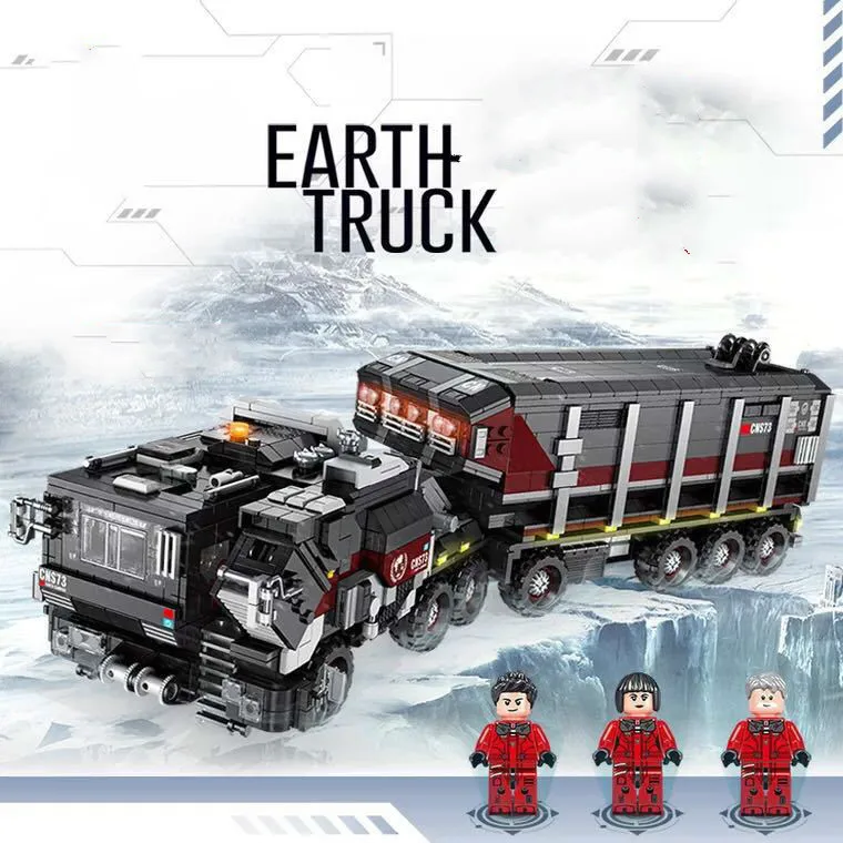 

Film Collection Series Earth Carry Vehicle Children Alpinia Oxyphylla Assembling Small Grain Building Block Toys 628001