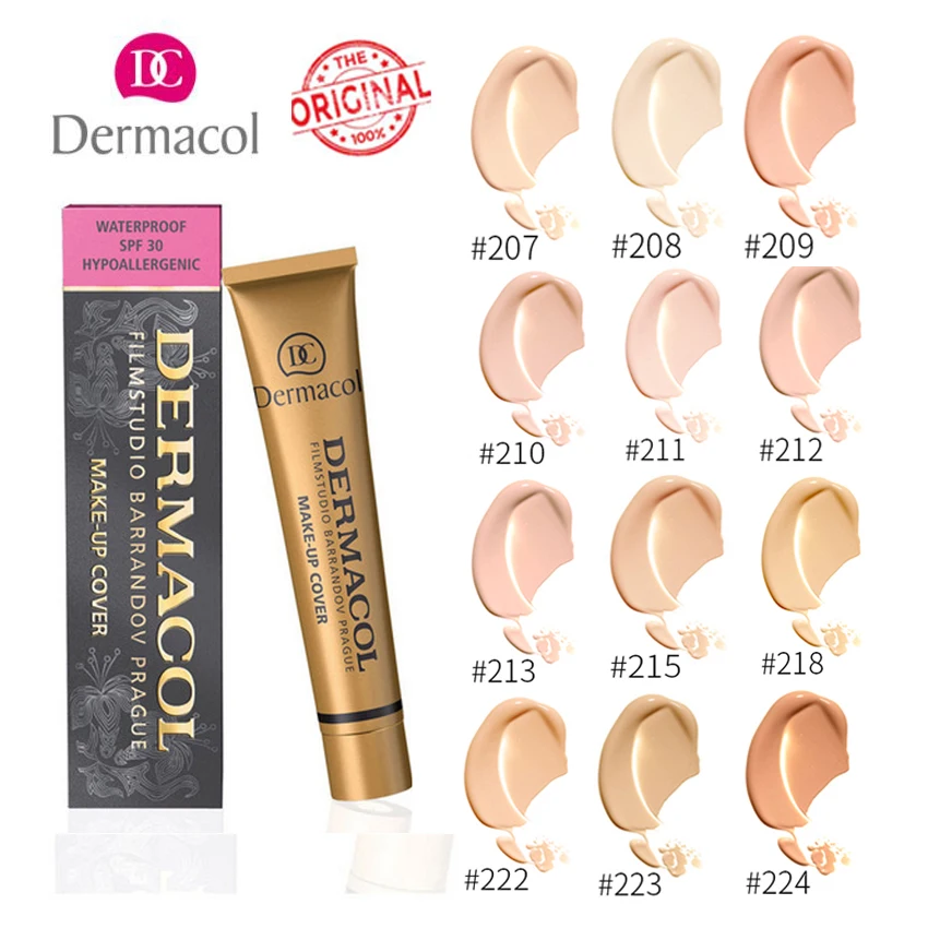 

Dermacol Base Makeup 100% Original Cover 30g Primer Concealer Base Professional Dermacol Make up Foundation Contour Palette
