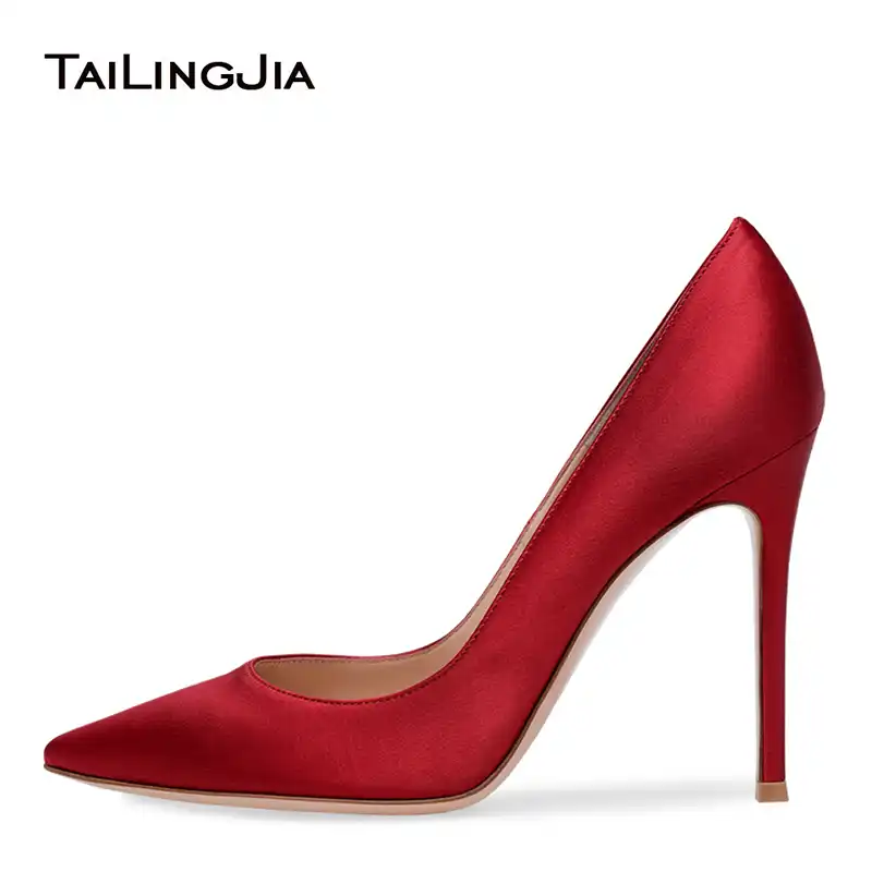 red and black court shoes