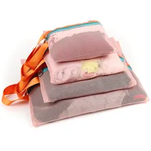4PCS/lot Cosmetic Bag High Quality Portable Travel Essential Wash Bag Wholesale Bulk Lots Accessories Supplies Products
