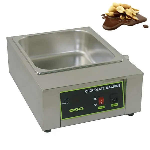 Одиночный бак электрический коммерческий плавильная машина для шоколада печь для шоколада расплава горшок теплее мелтер оборудование для обработки