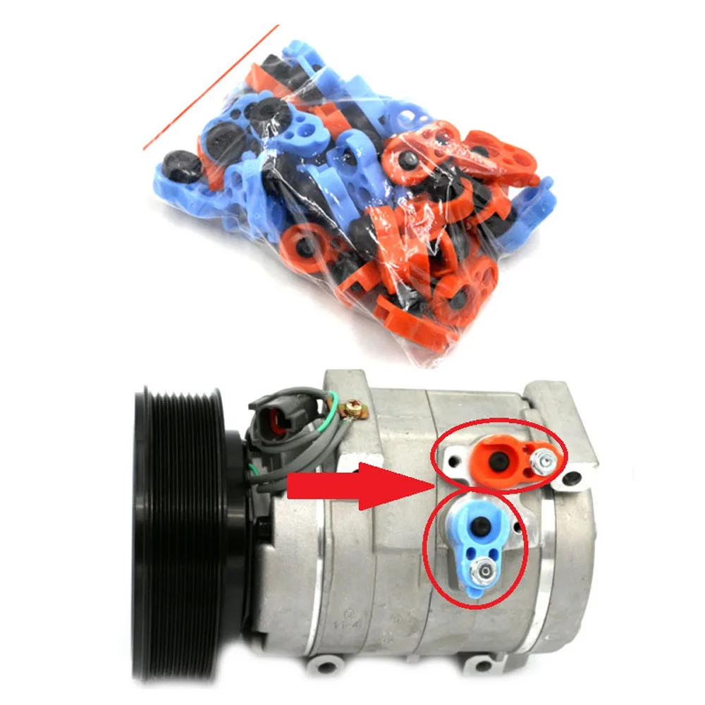 50 Pair/Lot Auto Air Conditioner Refrigerant Car Dust Cover Compressor