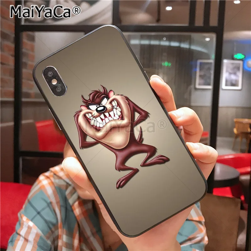 MaiYaCa Looney ttes Tasmanian Devil Taz чехол для телефона для iphone 11 Pro X 8 7 6 6S Plus 5 5S SE cass - Цвет: 1