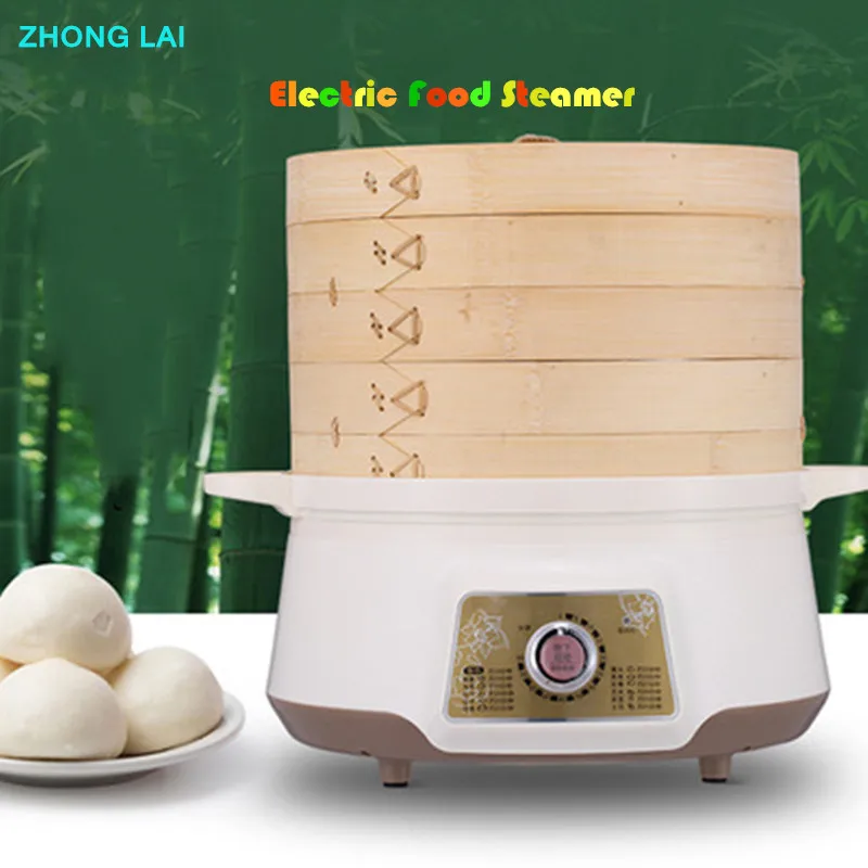 Electric Food Steamers Bamboo Steamer Multi function Big Capacity in Electric Food Steamers