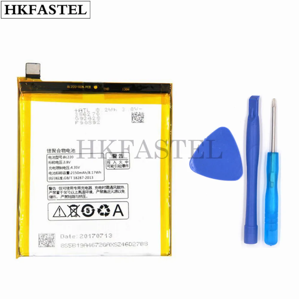 Hkfatel Новый BL220 Оригинальный аккумулятор для мобильного телефона lenovo S850 S850T 2150