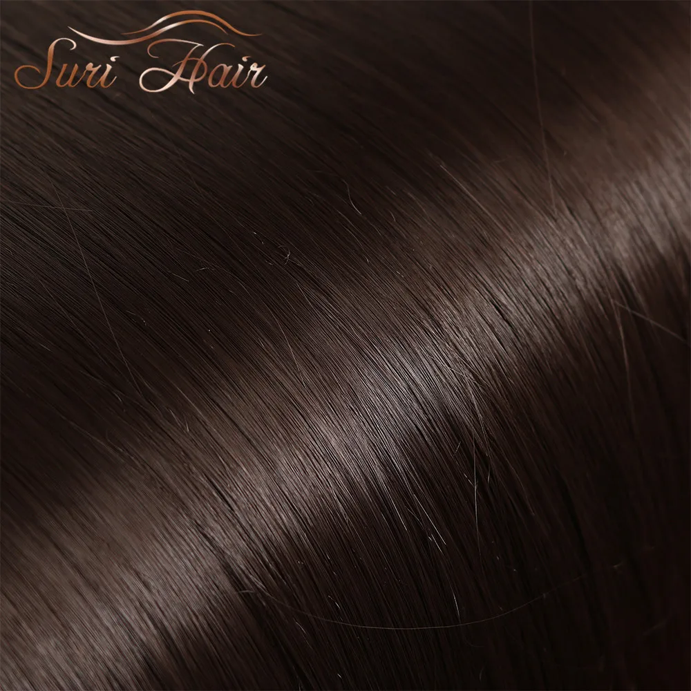 Suri Hair Straight Synthetic Clip On Hair Extension Women Hair Pieces 5 Clips 24inch 6 Colors Avalible