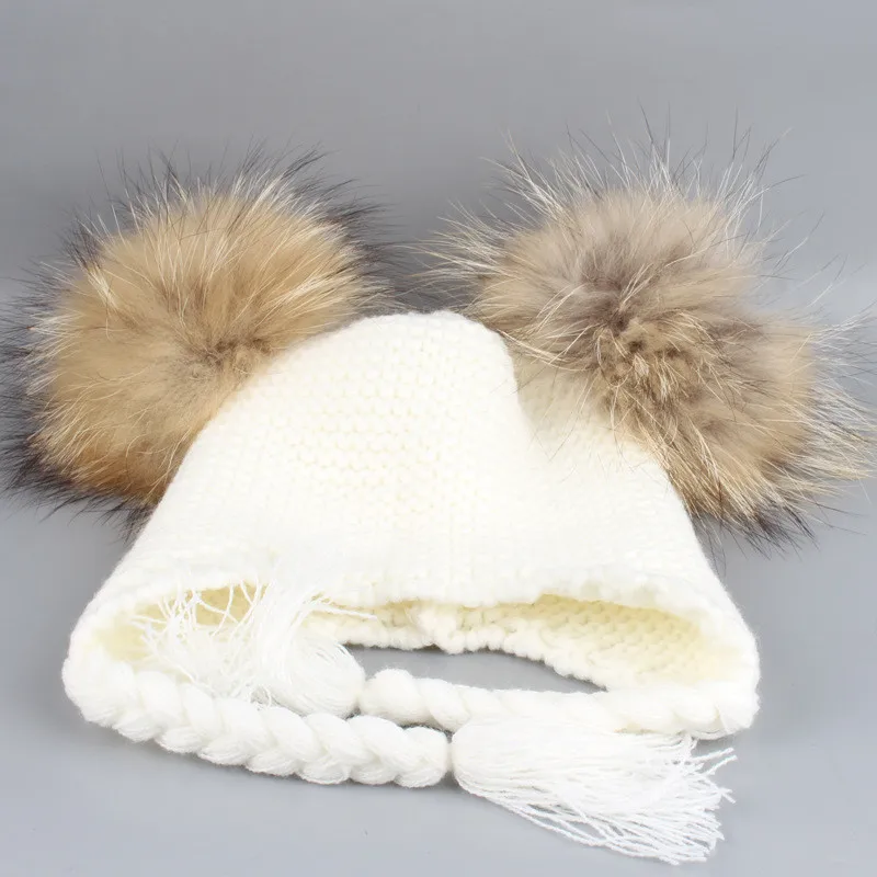 Одежда для малышей шапки с помпоном для мальчиков и девочек, унисекс; обувь для детей; вязаные крючком Шапка Зимняя шерстяная одежда из хлопка теплая шапка рождественские шапки B0005