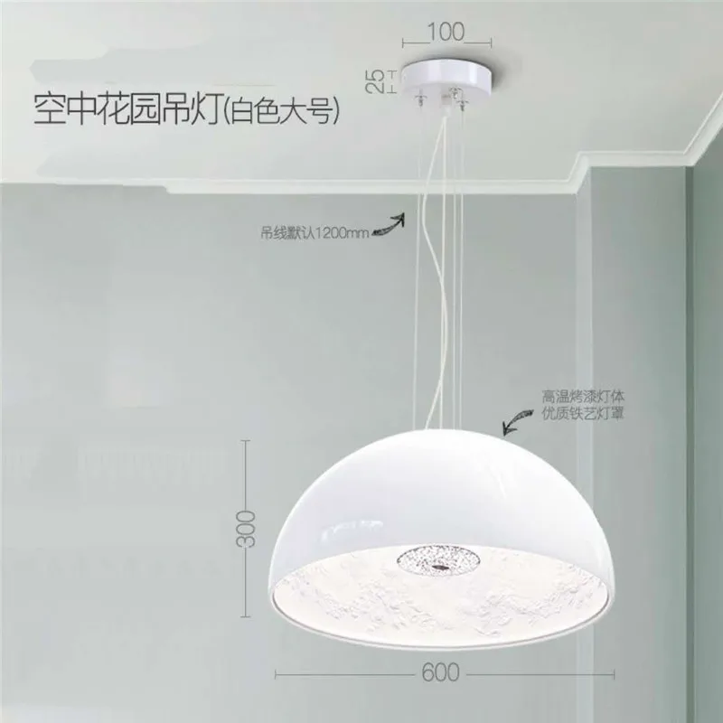 Sala de Jantar Conduziu a Lâmpada Resina Moderna Pingente Luzes Céu Jardim Nordic Quarto Sala Estar Pendurado Luminárias Decoração Led 6 Luzes de pendentes