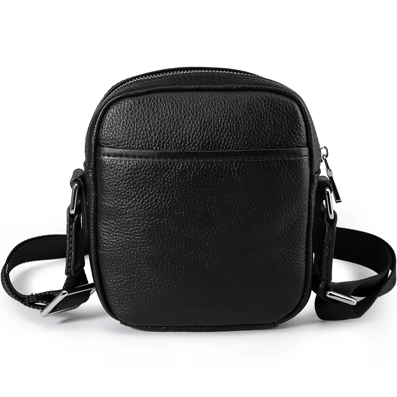 Fashion business brand men's genuine leather bag multi-function outdoor leisure men messenger bags leather mobile phone bag