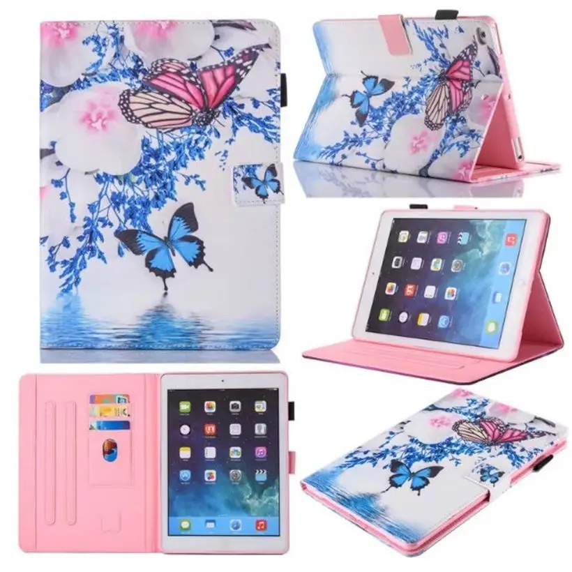 Фото Модный чехол для Apple iPad 9,7, 2017, 2018, A1893, A1954, умный чехол для iPad Air 1, Air 2, чехол с подставкой, пленка, ручка №3