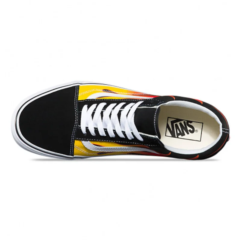 Original New Arrival Vans Men&Women's Classic Flames Old Skool Low-top Skateboard Shoes Sneakers Canvas VN0A38G1PHN Unisex Flat