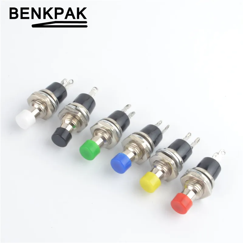 

10pcs 7mm Momentary Push button Switch Press the reset switch Momentary On Off Push Button Micro Switch Normally Open NO