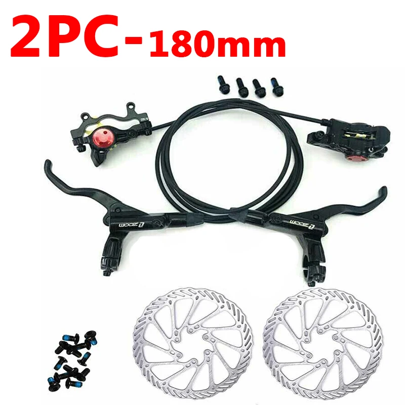Sliver-set-180mm Гидравлический тормоз для горного велосипеда MTB велосипедный масляный дисковый тормоз, набор передних и задних тормозов Bettery 160/180 мм аксессуары для велосипедных тормозов - Цвет: Sliver-set-180mm